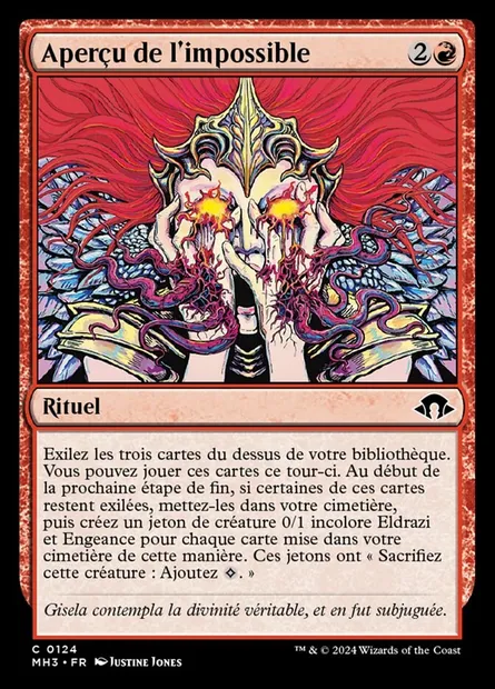 Aperçu de l'impossible, carte Magic MH3 124 — extension Modern Horizons 3