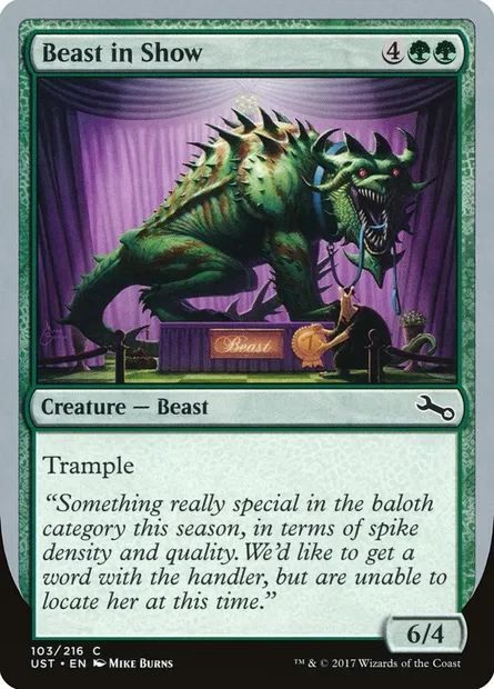 Beast in Show, Magic card UST 103c — Unstable set