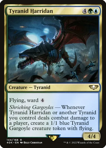 Tyranid Harridan, Magic card 40K 144 — Warhammer 40,000 Commander set