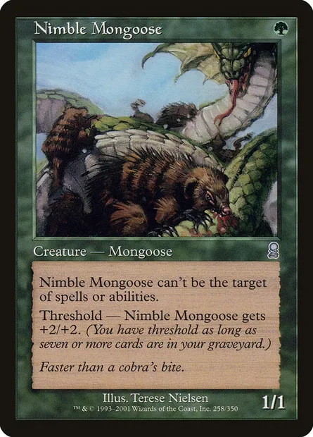 Nimble Mongoose, Magic card ODY 258 — Odyssey set