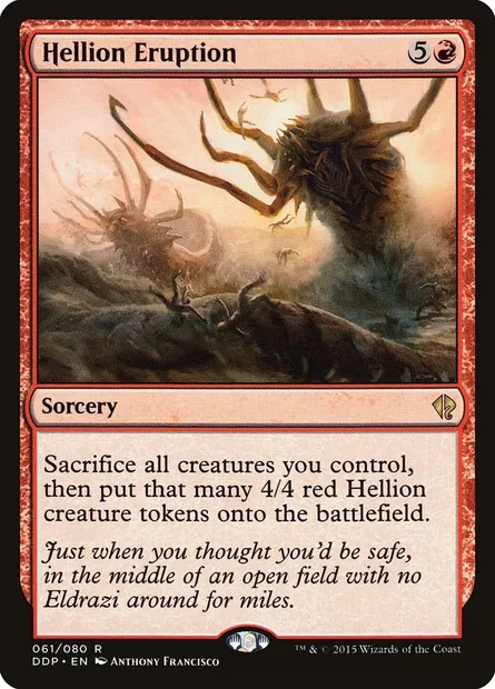 Hellion Eruption, Magic card DDP 61 — Duel Decks: Zendikar vs. Eldrazi set