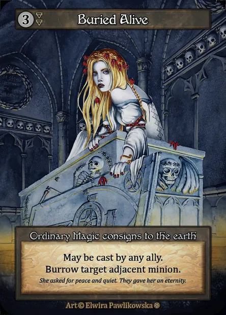 Buried Alive, Sorcery card GOT 222 — Gothic set