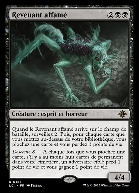 Revenant affamé, carte Magic LCI 123 — extension The Lost Caverns of Ixalan