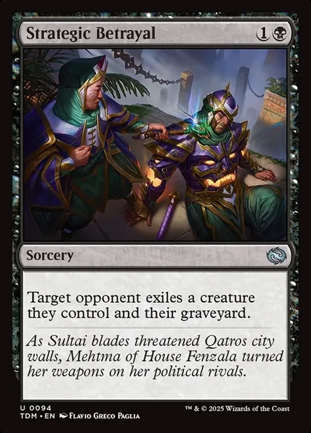Strategic Betrayal, Magic card TDM 94 — Tarkir: Dragonstorm set