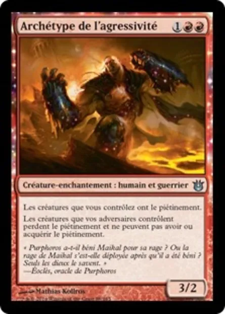 Archétype de l'agressivité, carte Magic BNG 88 — extension Créations divines