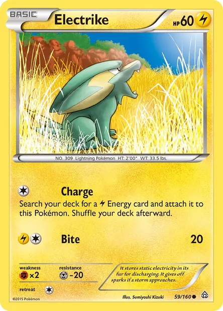 Electrike, Pokémon card PRC 59 — Primal Clash set
