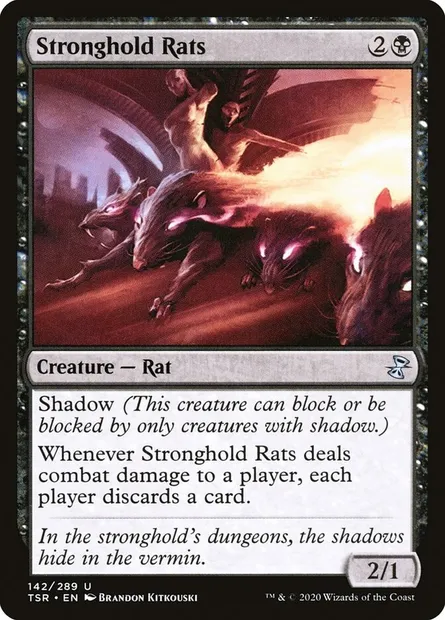 Stronghold Rats, Magic card TSR 142 — Time Spiral Remastered set