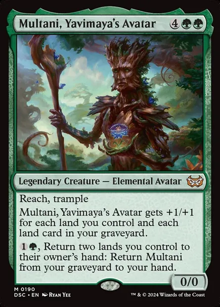 Multani, Yavimaya's Avatar, Magic card DSC 190 — Duskmourn: House of Horror Commander set