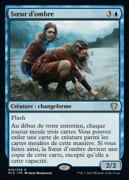 Sœur d'ombre, carte Magic MIC 16 — extension Midnight Hunt Commander