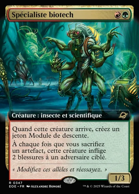 Spécialiste biotech, carte Magic EOE 347 — extension Edge of Eternities