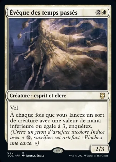 Évêque des temps passés, carte Magic VOC 80 — extension Crimson Vow Commander