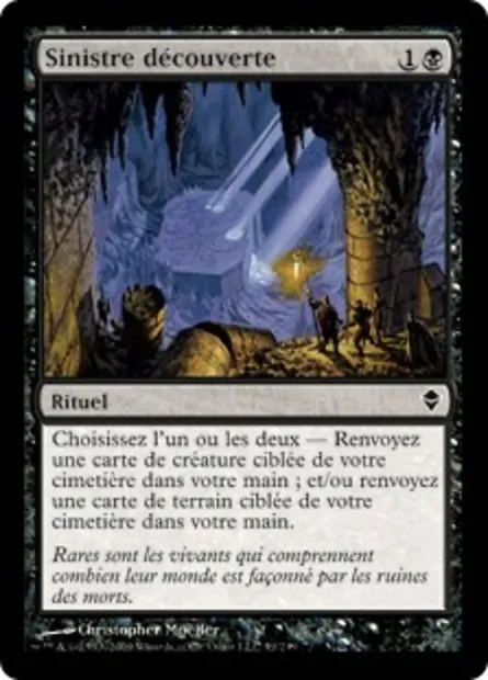 Sinistre découverte, carte Magic ZEN 91 — extension Zendikar