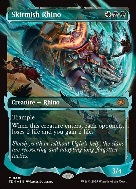 Skirmish Rhino, Magic card TDM 408 — Tarkir: Dragonstorm set