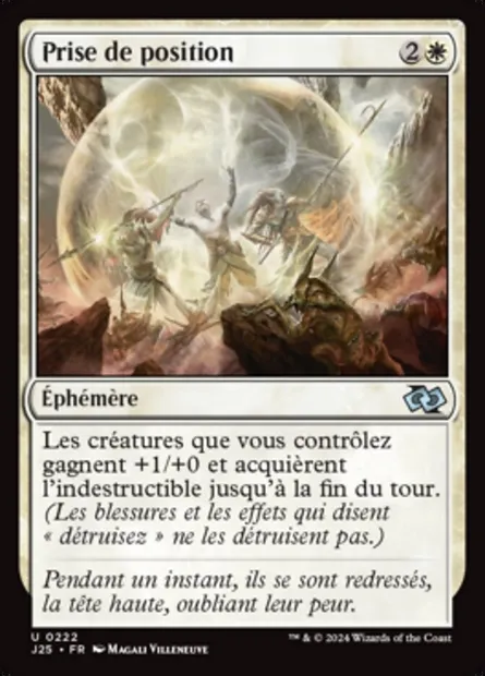 Prise de position, carte Magic J25 222 — extension Foundations Jumpstart