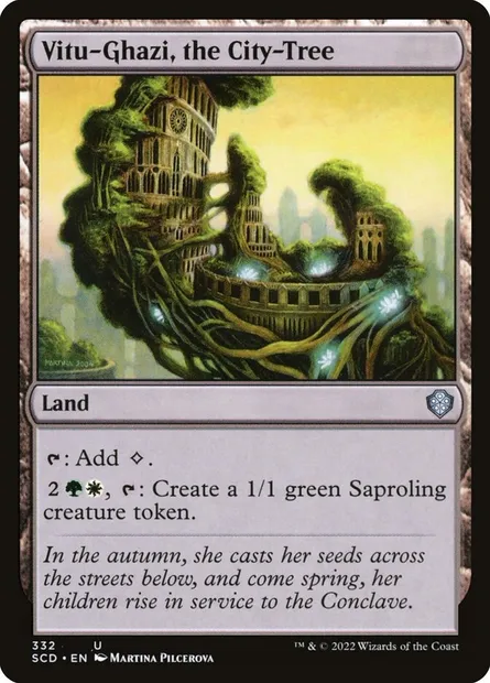 Vitu-Ghazi, la Citarborescence, carte Magic SCD 332 — extension Starter Commander Decks