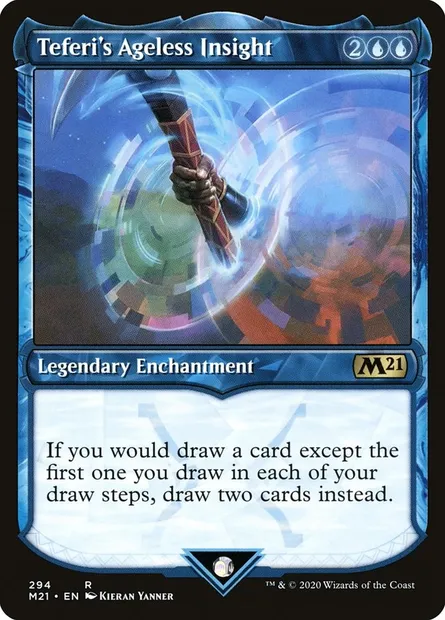 Teferi's Ageless Insight, Magic card M21 294 — Core Set 2021 set