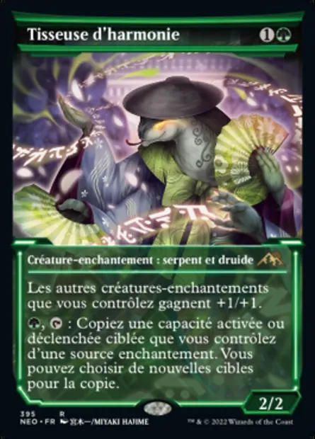 Tisseuse d'harmonie, carte Magic NEO 395 — extension Kamigawa: La Dynastie Néon