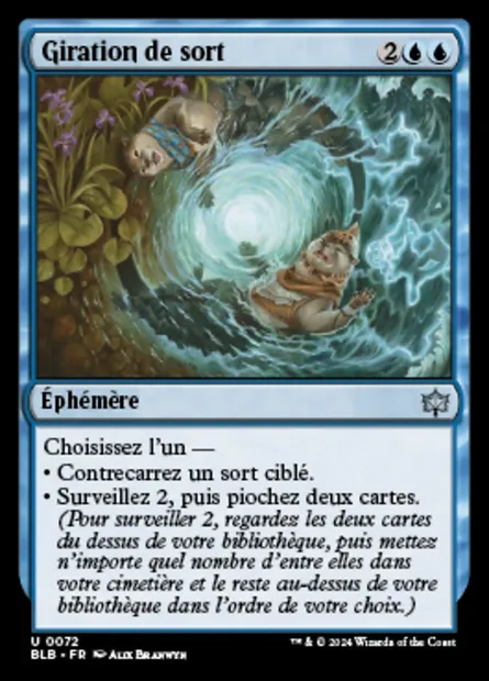Giration de sort, carte Magic BLB 72 — extension Bloomburrow