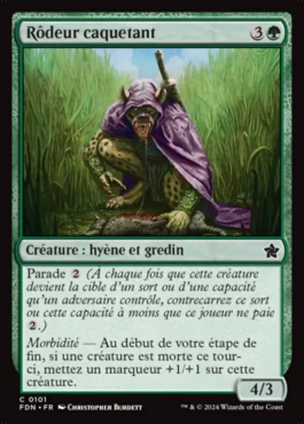 Rôdeur caquetant, carte Magic FDN 101 — extension Foundations