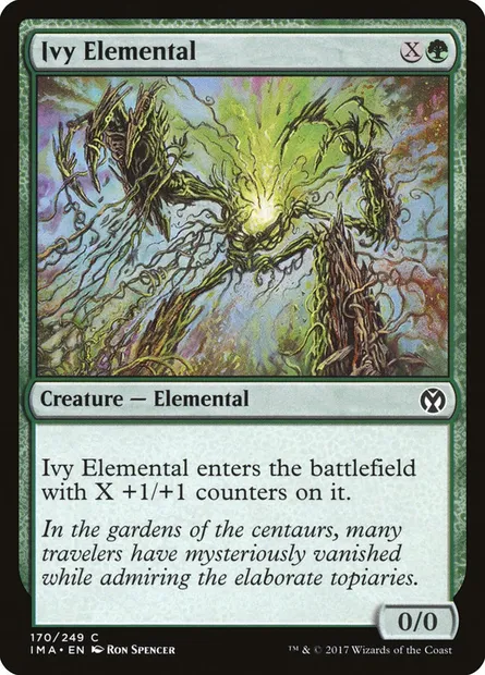 Élémental de lierre, carte Magic IMA 170 — extension Iconic Masters