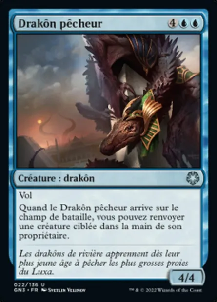 Drakôn pêcheur, carte Magic GN3 22 — extension Game Night: Free-for-All