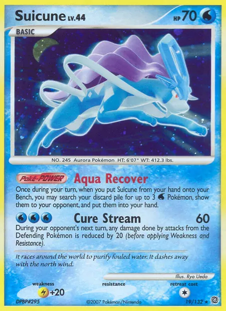 Suicune, Pokémon card SW 19 — Secret Wonders set