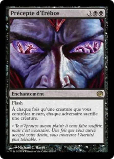 Précepte d'Érébos, carte Magic JOU 65 — extension Incursion dans Nyx