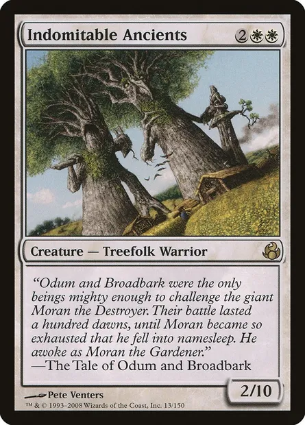 Indomitable Ancients, Magic card MOR 13 — Morningtide set