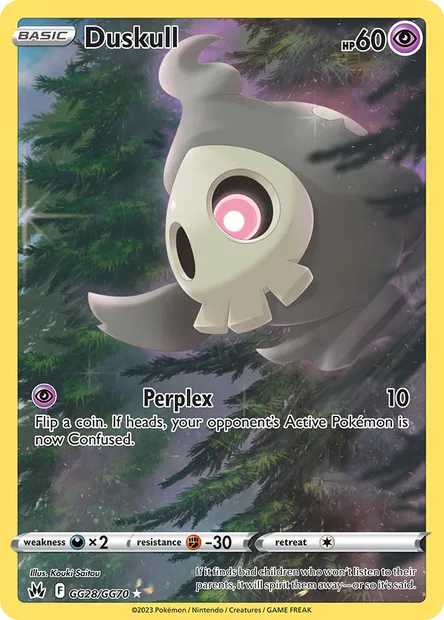 Duskull, Pokémon card CRZ GG28 — Crown Zenith set