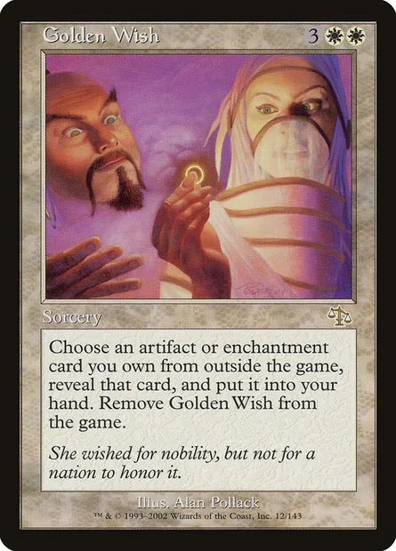 Golden Wish, Magic card JUD 12 — Judgment set