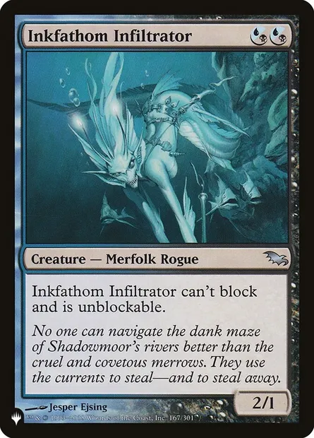 Inkfathom Infiltrator, Magic card PLST SHM-167 — The List set