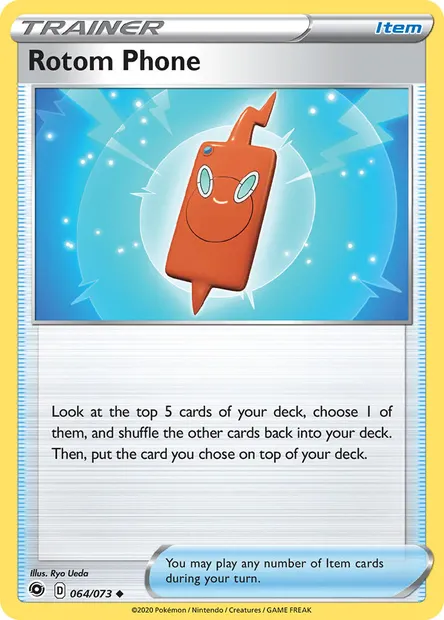 Rotom Phone, Pokémon card CPA 64 — Champion's Path set