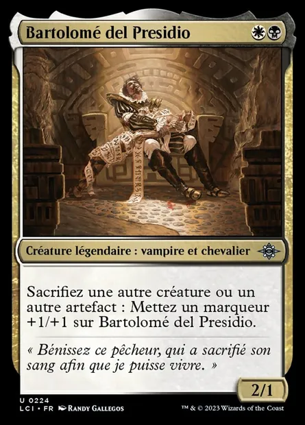 Bartolomé del Presidio, carte Magic LCI 224 — extension The Lost Caverns of Ixalan