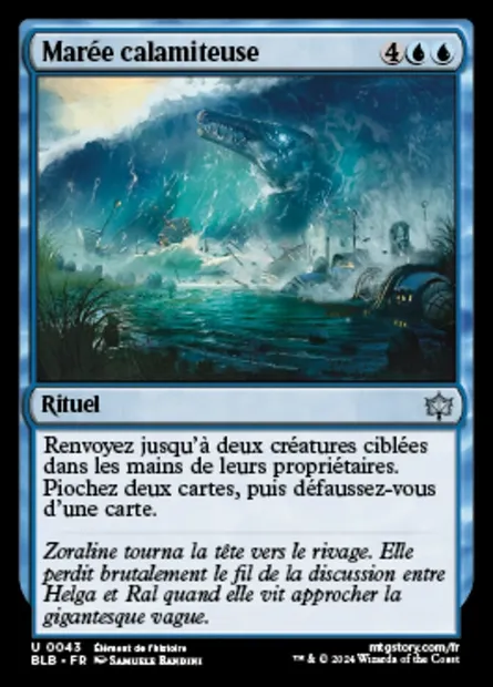 Marée calamiteuse, carte Magic BLB 43 — extension Bloomburrow
