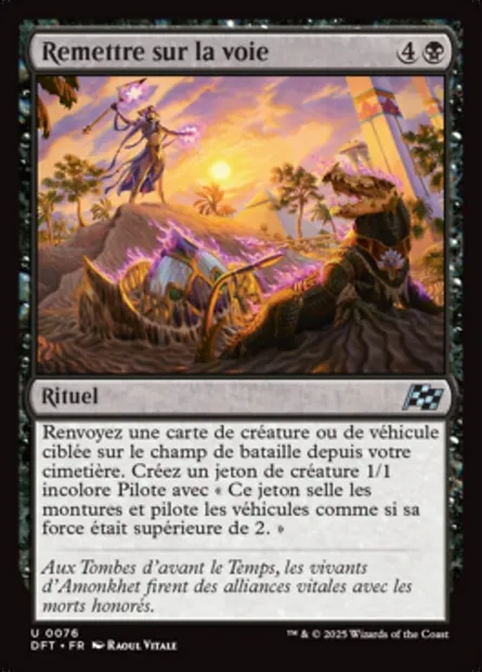 Remettre sur la voie, carte Magic DFT 76 — extension Aetherdrift