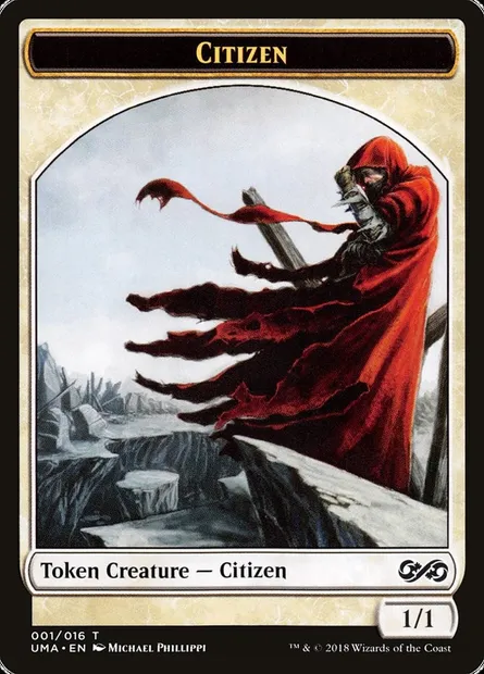 Citizen, Magic card TUMA 1 — Ultimate Masters Tokens set