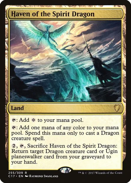 Haven of the Spirit Dragon, Magic card C17 255 — Commander 2017 set