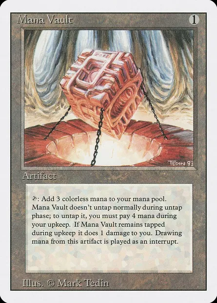 Mana Vault, Magic card 3ED 263 — Revised Edition set