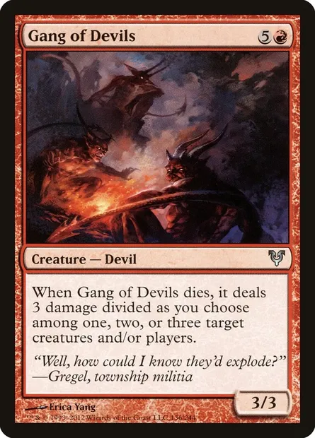 Gang of Devils, Magic card AVR 136 — Avacyn Restored set