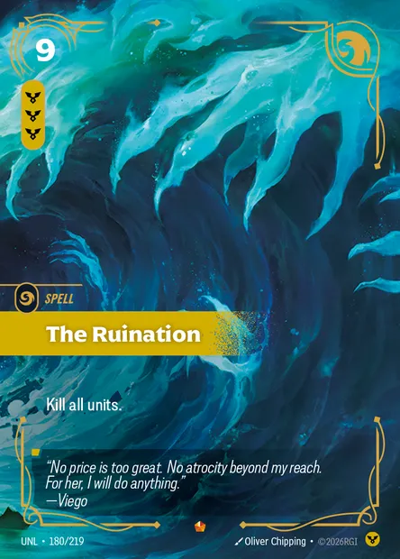 The Ruination, carte Riftbound UNL 180 — extension Unleashed