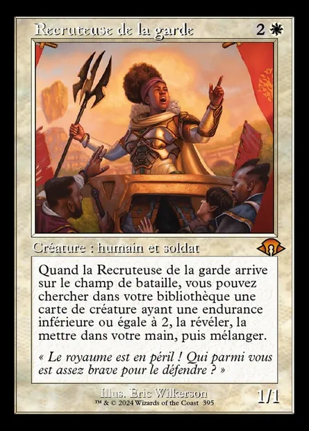 Recruteuse de la garde, carte Magic MH3 395 — extension Modern Horizons 3