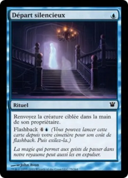 Départ silencieux, carte Magic ISD 75 — extension Innistrad