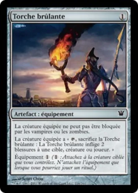 Torche brûlante, carte Magic ISD 216 — extension Innistrad