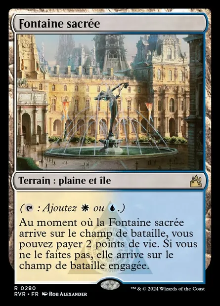 Fontaine sacrée, carte Magic RVR 280 — extension Ravnica Remastered