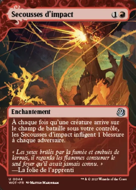Secousses d'impact, carte Magic WOT 44 — extension Wilds of Eldraine: Enchanting Tales