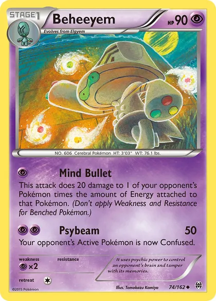 Beheeyem, Pokémon card BKT 74 — BREAKthrough set
