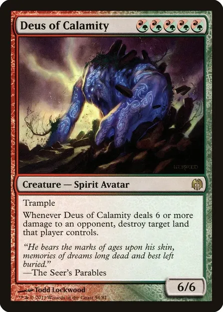Deus de la Calamité, carte Magic DDL 54 — extension Duel Decks: Heroes vs. Monsters