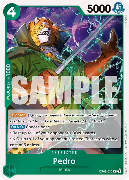 Pedro, carte One Piece OP08-030 — extension TWO LEGENDS