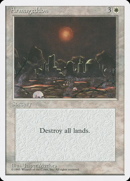Armageddon, Magic card 4ED 5 — Fourth Edition set