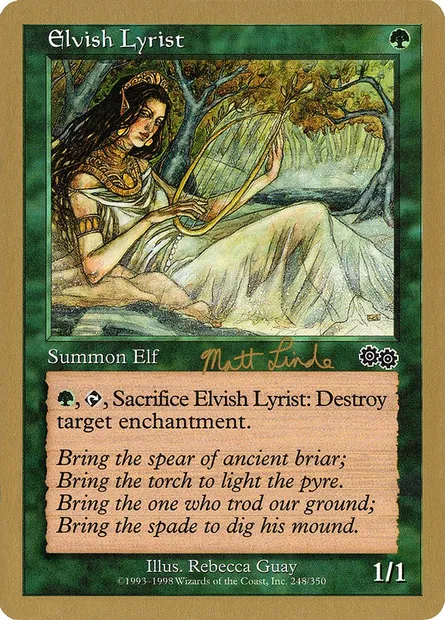 Lyriste elfe, carte Magic WC99 ml248 — extension World Championship Decks 1999